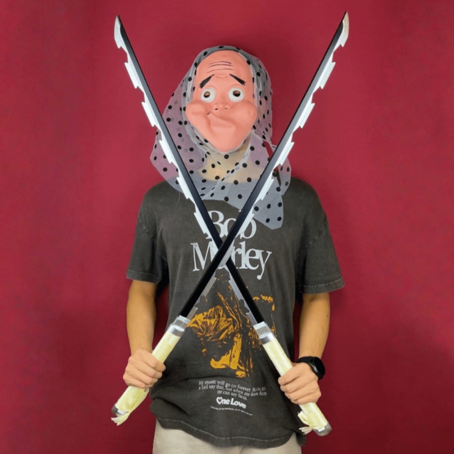 Cosplay Prop Dagger - 40 pulgadas Demon Slayer Inosuke Katana