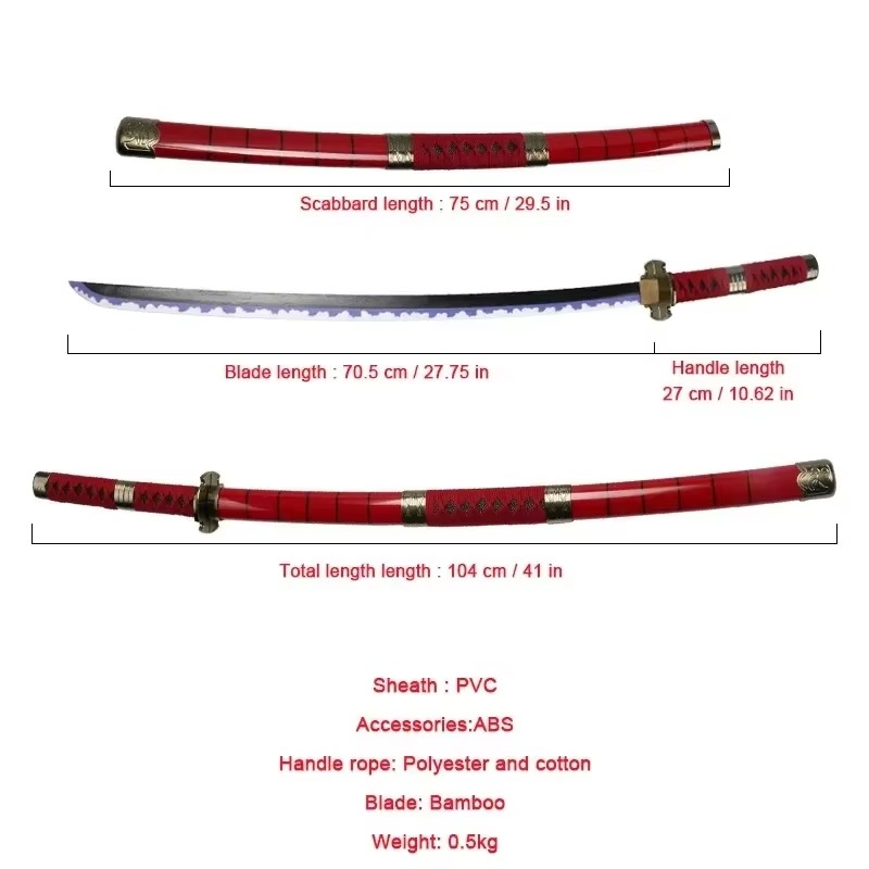 40incn Roronoa Zoro Katana Nin - Cosplay Prop Dagger reseña y precio